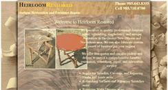 Desktop Screenshot of heirloomrestored.com
